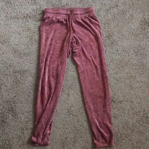 XS Urban Outfitters velvet sweatpants
